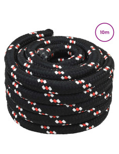 Corda da Barca 10 m 5 Nero e Rosso PP 2