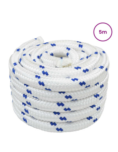 Corda da Barca 5 m 5 Bianco e Blu PP