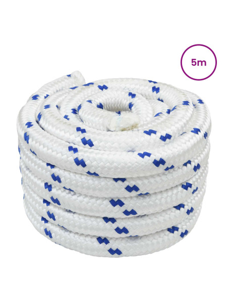 Corda da Barca 5 m 5 Bianco e Blu PP