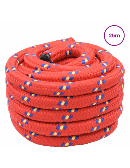 Corda da Barca 25 m 4 Rosso PP