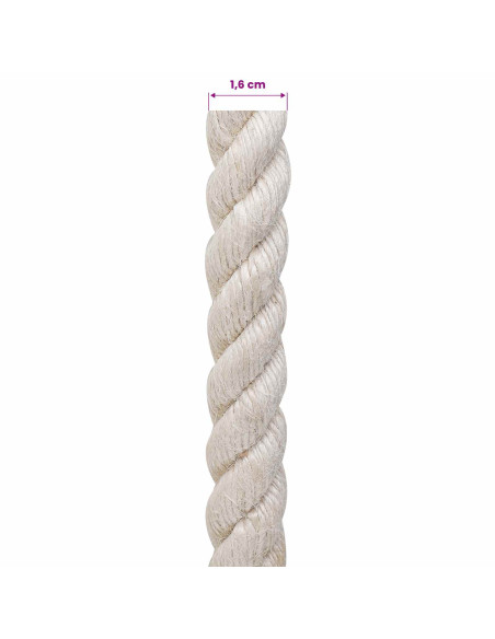 Corda di Juta 16 Bianco 100% juta Tossa