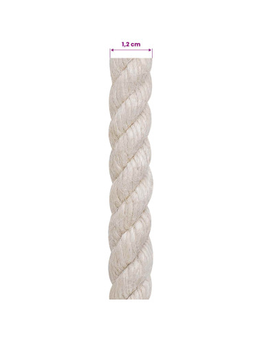 Corda di Juta 12 Bianco 100% juta Tossa