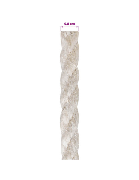 Corda di Juta 8 Bianco 100% juta Tossa