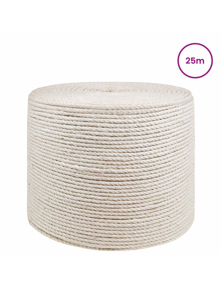 Corda di Juta 8 Bianco 100% juta Tossa