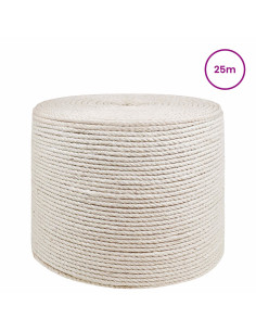 Corda di Juta 6 Bianco 100% juta Tossa 2