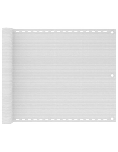 Paravento da Balcone Bianco 75x300 cm in HDPE