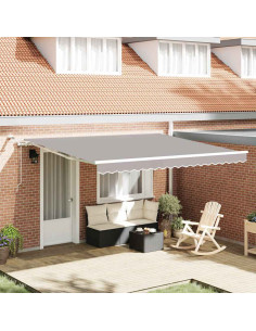 Tessuto per Tenda Grigio Chiaro 400 × 300 cm Poliestere