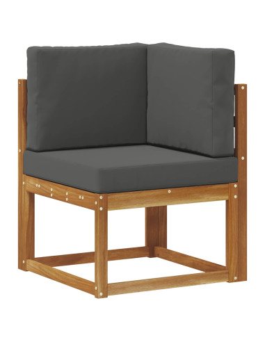 Set di divani da esterno con cuscino 7 pcs Naturale e Antracite