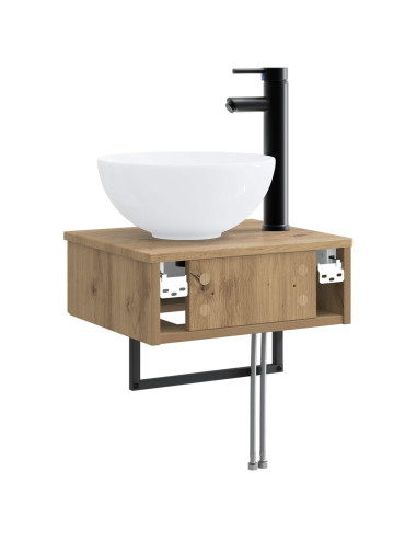 Lavabo da Parete Rovere Artigianale 40 x 35 x 39 cm