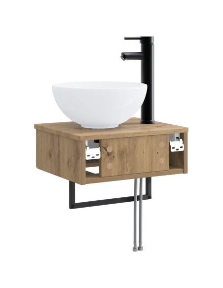 Lavabo da Parete Rovere Artigianale 40 x 35 x 39 cm