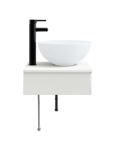 Lavabo da Parete Bianco 40 x 41 x 40,5 cm Legno ingegnerizzato