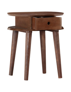 Comodino 50x35x55 cm in Legno Massello di Acacia