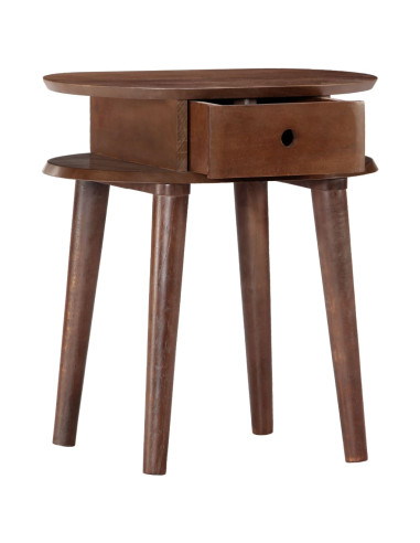 Comodino 50x35x55 cm in Legno Massello di Acacia