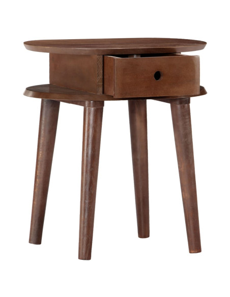 Comodino 50x35x55 cm in Legno Massello di Acacia