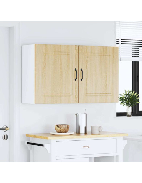 Pensili da cucina 2 pz Kalmar in Legno Multistrato Rovere Sonoma