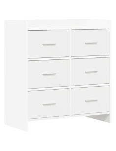 Credenza Bianco 75 x 33 x 80 cm Legno ingegnerizzato