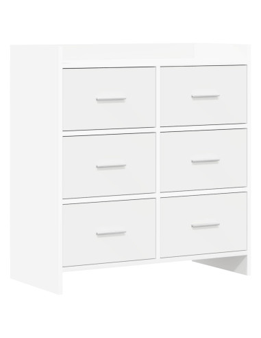 Credenza Bianco 75 x 33 x 80 cm Legno ingegnerizzato
