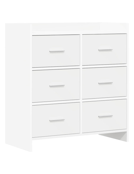 Credenza Bianco 75 x 33 x 80 cm Legno ingegnerizzato