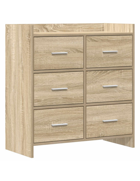 Credenza Rovere Sonoma 75 x 33 x 80 cm Legno ingegnerizzato