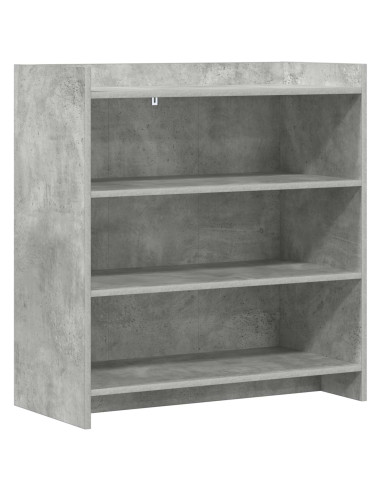 Credenza Grigio Cemento 75 x 36 x 80 cm Legno ingegnerizzato