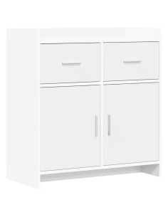 Credenza Bianco 75 x 36 x 80 cm Legno ingegnerizzato