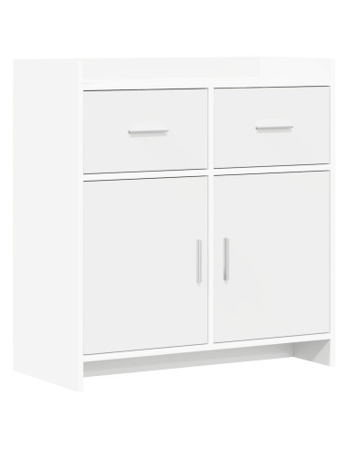 Credenza Bianco 75 x 36 x 80 cm Legno ingegnerizzato