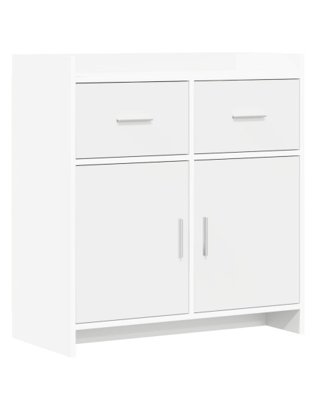 Credenza Bianco 75 x 36 x 80 cm Legno ingegnerizzato