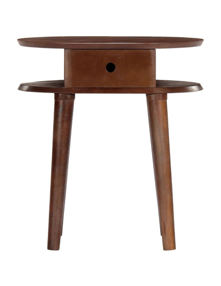 Comodino 50x35x55 cm in Legno Massello di Acacia