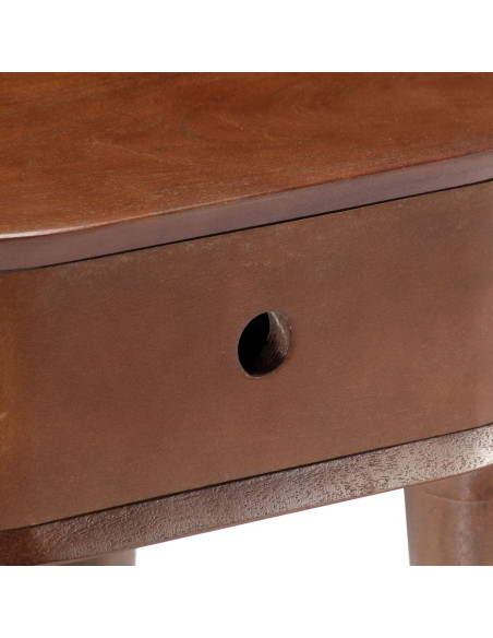 Comodino 50x35x55 cm in Legno Massello di Acacia