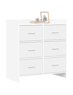 Credenza Bianco 75 x 33 x 80 cm Legno ingegnerizzato 2