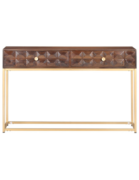 Consolle 122x36x75 cm in Legno Massello di Mango