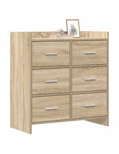 Credenza Rovere Sonoma 75 x 33 x 80 cm Legno ingegnerizzato 2