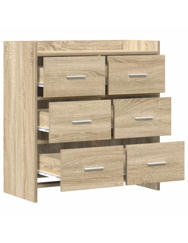 Credenza Rovere Sonoma 75 x 33 x 80 cm Legno ingegnerizzato