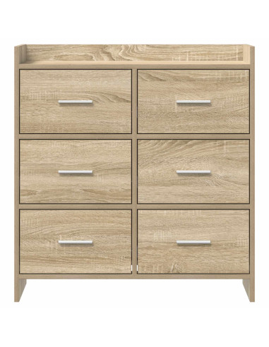 Credenza Rovere Sonoma 75 x 33 x 80 cm Legno ingegnerizzato