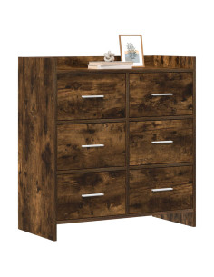 Credenza Rovere Fumo 75 x 33 x 80 cm Legno ingegnerizzato 2