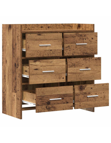 Credenza Legno antico 75 x 33 x 80 cm Legno ingegnerizzato