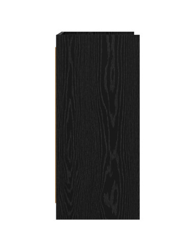 Credenza Rovere Nero 75 x 36 x 80 cm Legno ingegnerizzato