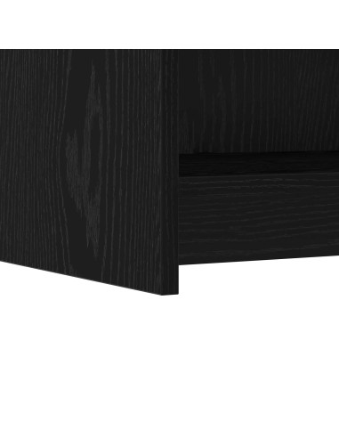 Credenza Rovere Nero 75 x 36 x 80 cm Legno ingegnerizzato