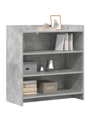 Credenza Grigio Cemento 75 x 36 x 80 cm Legno ingegnerizzato