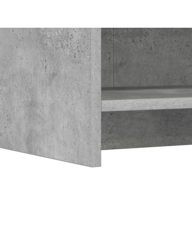 Credenza Grigio Cemento 75 x 36 x 80 cm Legno ingegnerizzato