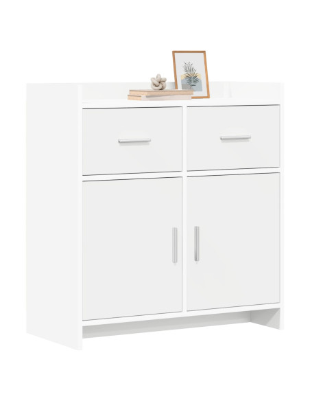 Credenza Bianco 75 x 36 x 80 cm Legno ingegnerizzato