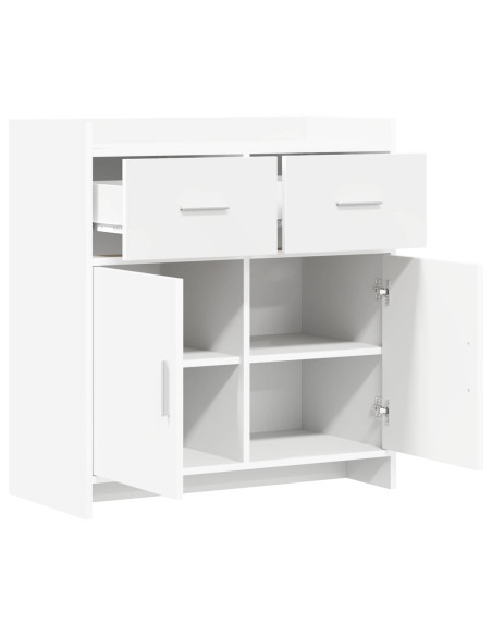 Credenza Bianco 75 x 36 x 80 cm Legno ingegnerizzato