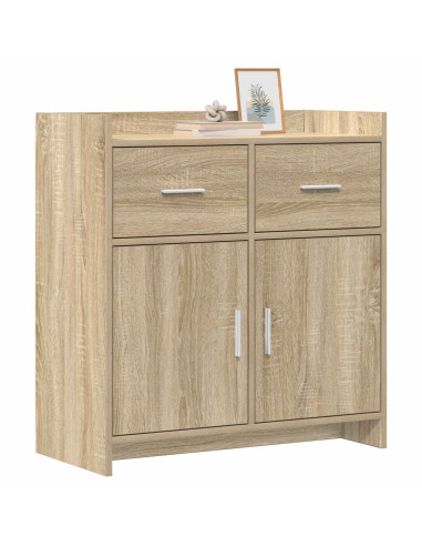 Credenza Rovere Sonoma 75 x 36 x 80 cm Legno ingegnerizzato