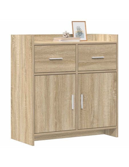Credenza Rovere Sonoma 75 x 36 x 80 cm Legno ingegnerizzato