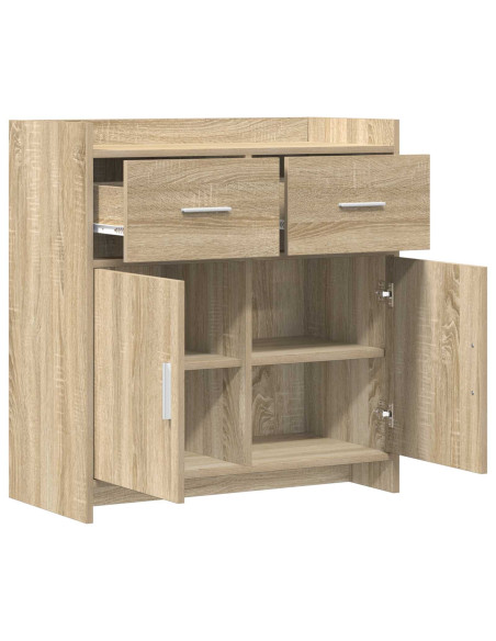 Credenza Rovere Sonoma 75 x 36 x 80 cm Legno ingegnerizzato