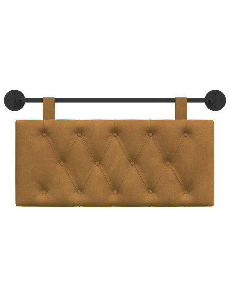 Testata appesa Marrone 90 x 55 x 7 cm Velluto