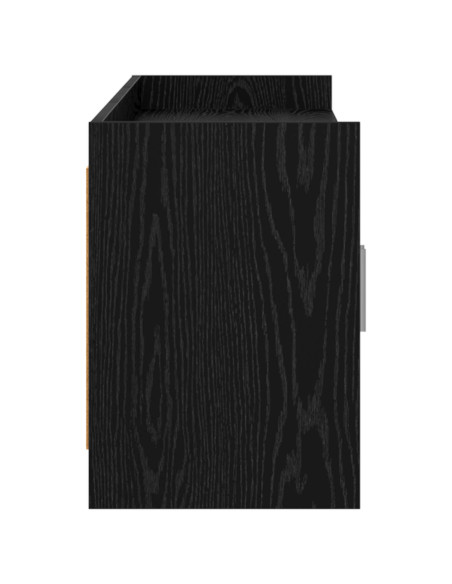 Mobile TV 168 x 33 x 47 cm Rovere Nero Legno ingegnerizzato