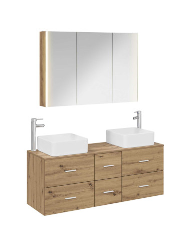 Set di mobili per il bagno 4 pcs Rovere Artigianale