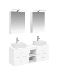 Set di mobili per il bagno 5 pcs Bianco