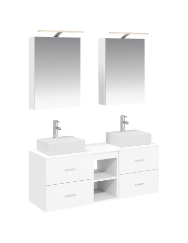 Set di mobili per il bagno 5 pcs Bianco